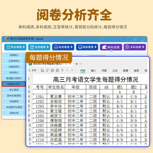 Beijing Nan Chuangbo scan and marking machine HK535 examination paper marking system 5010 junior and senior high school classroom answer card reader hope for segment scanning and marking system Domestic Huagao scanner reading machine HK535