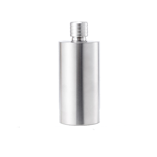 Huaxiazui Food Grade 304 Stainless Steel Wine Bottle 1-2 Jin Jin equals 0.5 kg Thickened white wine bottle outdoor portable wine set Thickened high-end Moutai metal bottle cylindrical wine bottle Electroplating - black 304 stainless steel 500ml (1 Jin Jin equals 0.5 kg)