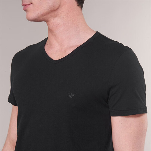 ARMANI/Armani EA 2-piece men's simple and fashionable short-sleeved T-shirt 111647 CC722 Blue + Gray 15935 M