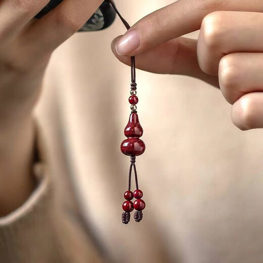Lubo cinnabar gourd mobile phone pendant mobile phone lanyard key chain pendant personalized creative pendant for men and women birthday holiday gift cinnabar gourd mobile phone lanyard