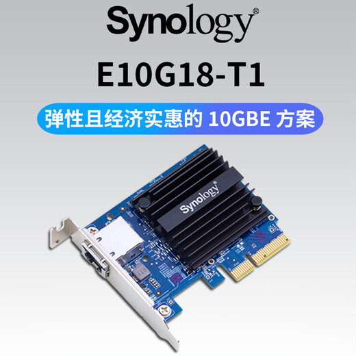 群晖NAS专用 万兆网卡 RJ45万兆电口网卡 E10G18-T1 E10G18-T1