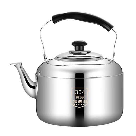 Subo 304 stainless steel extra thick whistle kettle induction cooker gas stove general boiling kettle large capacity thickened 1ml No. 4 kettle 201 approximately 6Jin Jin equals 0.5kg thickened version 4L (inclusive)-6L (inclusive)