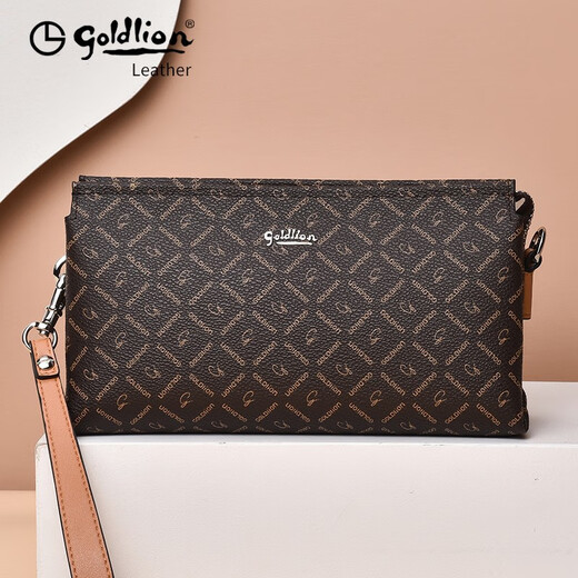 Jinlilai Lady's Clutch Bag 2025 Neue gedruckte Trendhandtasche Vielseitige Mode Frauenbeutel Frauentag Geschenke für alte Farbe [FC503036-1c53]