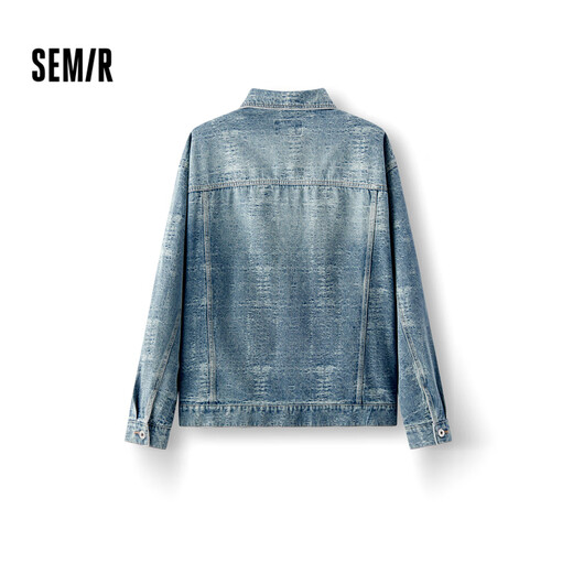 Semir denim jacket men's 25 autumn retro washed light workwear jacket small loose top unisex style 109125108113