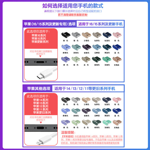 Fupu Apple 15 mobile phone dust plug iPhone 16px metal power plug 15Pro gray 14Plus accessories 13 charging port anti-loss plug 12 dust plug 11 tail plug waterproof [specified color (special for 15 and update series)]x[4 sets] storage box