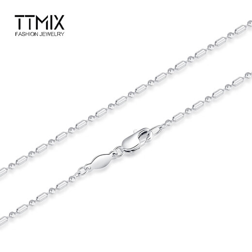 TTMIX high-end sense pt950 platinum necklace plain chain platinum clavicle chain women's neck jewelry ball column chain 8.5-8.7g 60cm thick 1.5mm