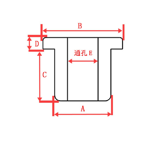 Mittelgroße Kreuzspulen 24-58 mm durch Loch Silikonstopfen Silikon Gummi-Röhren-Draht-Gummi-Gummi-Stecker-Chassis-Schaltspulen-Draht-Guard-Hülle XY-7036 a = 33,3 (durch Loch E22) Schwarzes