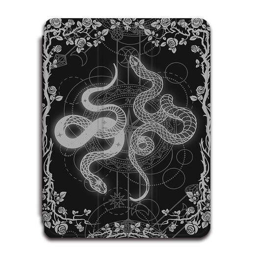 Le vent soudain convient à l'iPad Apple 12.9 Xiaomi Vivo Snake Nouvel An Oppo Lenovo Xiaoxin Honor MagicPad13 BBK Huawei OnePlus 12.1 Tablette Protective Shell Rose Z12122 Snake Pattern Style Single Shell OnePlus OnePlus Pad Pro (12.1