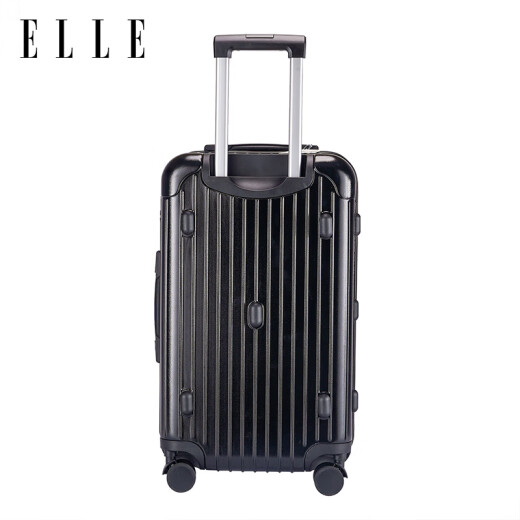 Elle 26-Zoll-Koffer Frauen-Wagenkoffer Schwarzer Reißverschluss Passwort Hülle große Kapazitätsreisen Fall