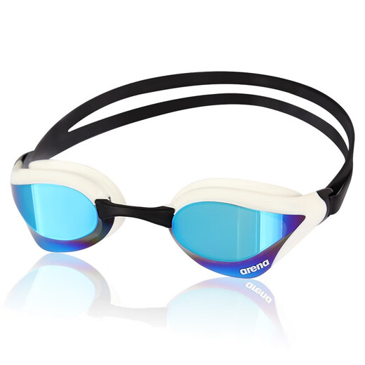 Arena swimming goggles imported professional competition high-definition anti-fog waterproof coating swimming goggles for men and women, blue and white coating, imported with mirror box