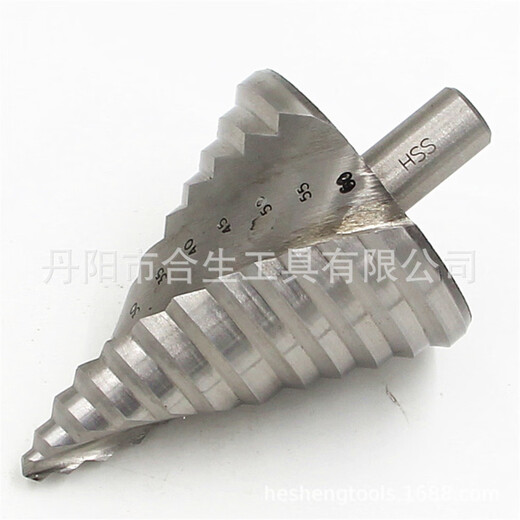 科至途定制mm大尺寸开孔器高速钢螺旋槽阶梯钻白钻塔钻三角钻多功能钻头 6-60mm塑管装【679g】