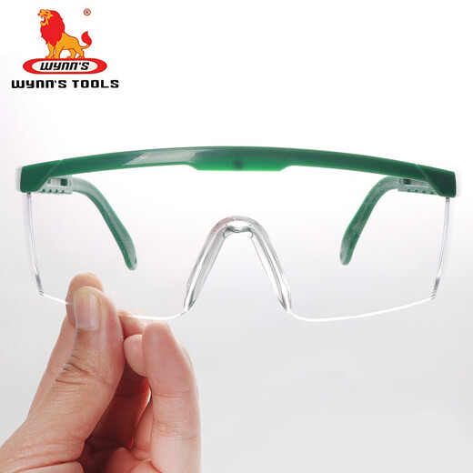Power Lion transparent motorcycle riding goggles, dust-proof, wind-proof, sand-proof, splash-proof, spit-proof and impact-proof eye mask, retractable protective glasses WS2715