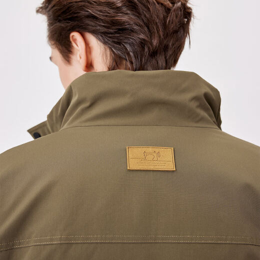 Shanshan Jacket Men's Padded Thickened Stand Collar Windproof, Warm, Sturdy, Wear-Resistant Fashion Casual Executive Business Jacket