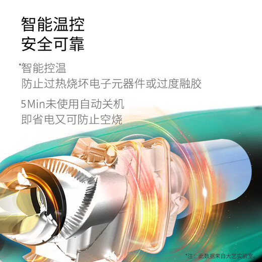 Renjuyi customized lithium electric hot melt glue gun for home children handmade universal rechargeable glue gun glue stick A7-3502 A73502 2000 mAh one charge one charge (glue stick included)