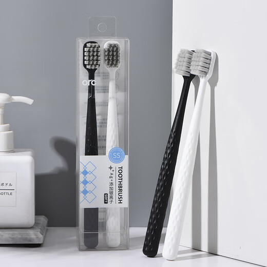 Orc Adulte Bristle Bristle Brosse à dents durs brosse à dents durs 2 pièces r6625-pack