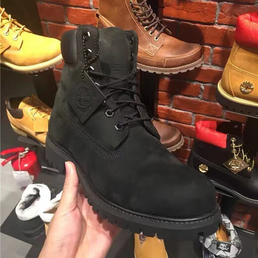 添柏岚（Timberland）大黄靴踢不烂马丁靴10061高帮男女鞋潮百搭秋冬牛皮加绒工装短靴 黄色 42 皮鞋码
