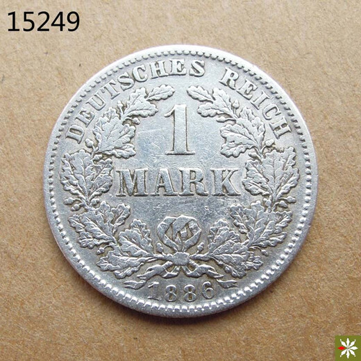 
Silver coins from various countries, European and American silver coins from the world, six [15249] Germany 1 mark-1886-24
