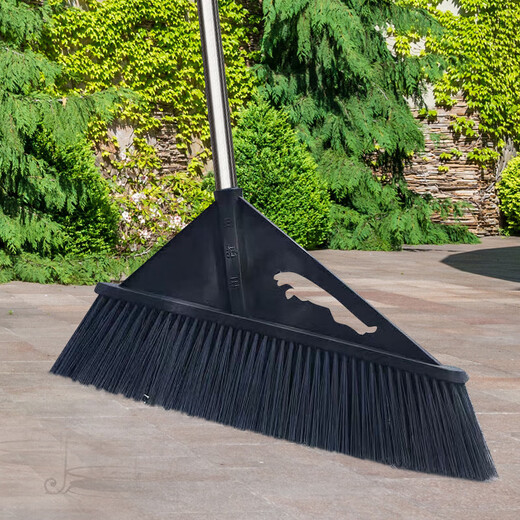 JLS Hofbesen mit harten Borsten, 1,35 m hoch, 50 cm breit, Besen mit langem Stiel, fegt den Hof, Grundstück, Hygiene, Besen, Büro, Haushalt, Fabrik, Werkstatt, Einkaufszentrum, Einzelbesen JLS-DSB01