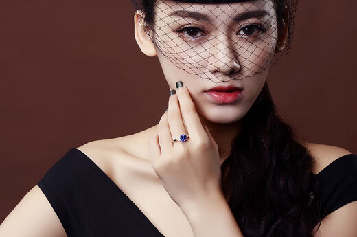 Millai Jewelry 2.6 carat natural tanzanite ring for women 18K gold inlaid diamond diamond ring jewelry custom gift ring number can be customized