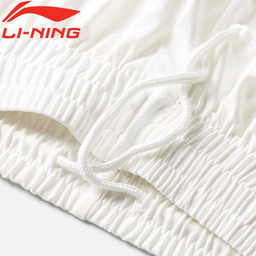 李宁（LI-NING）太极服高弹牛奶丝太极拳八段锦全套太极练功服装中国风武术表演服 李宁-长袖白色（乳白） L身高170-175cm体重140-160斤
