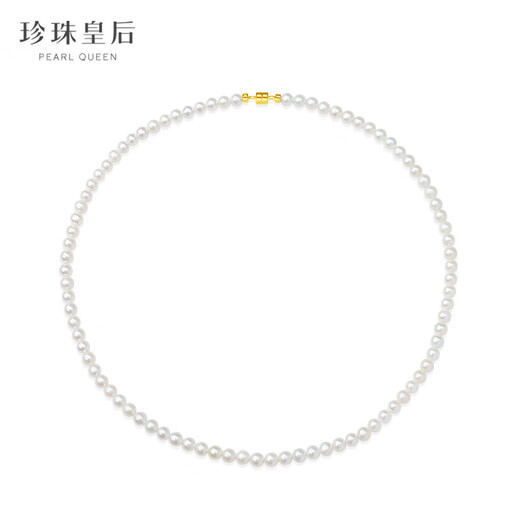 Queen of Pearls 14K Gold Freshwater Pearl Necklace Female Highlight 4-5mm Pearl Clavicle Chain