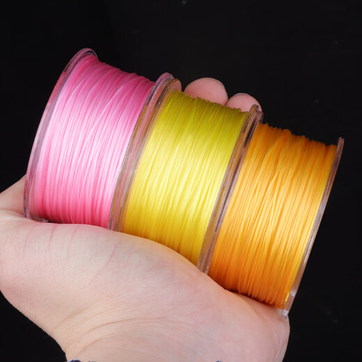 Luo Lanmei imported flat silk elastic thread beading rope high-end cultural Buddhist beads bracelet special wear bracelet beads beef tendon wear-resistant coffee color