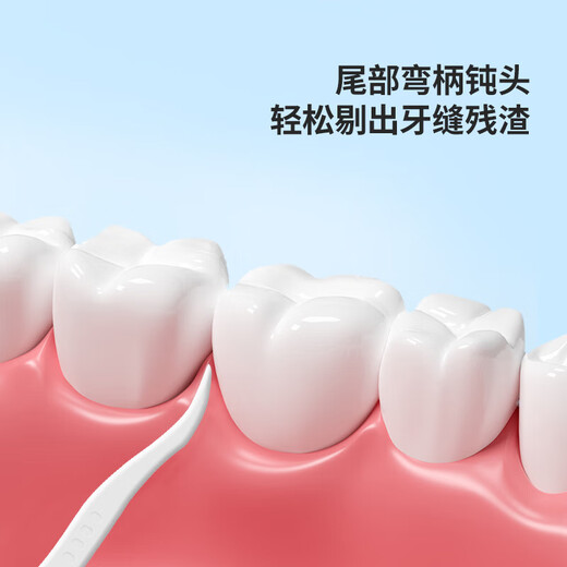 Зубная нить Hai's Heinola «один к трем», 100 шт. * 5 пакетиков для чистки межзубных промежутков с сильной силой вытягивания для глубокой чистки.