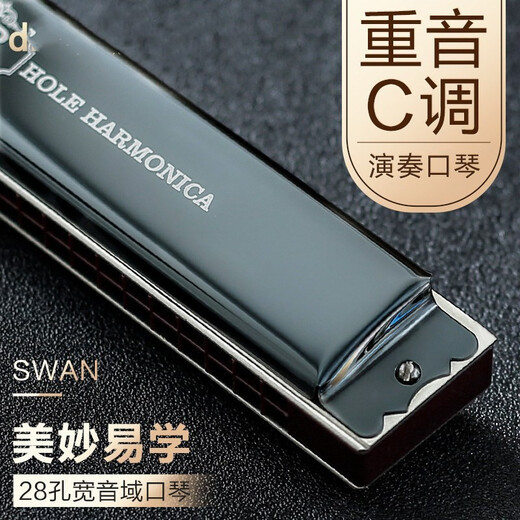 Alemania Ched Swan CHED 28 hoyos C-Tune C-Tune armónica Adulto Adulto Adulto Acentuado Instrumento de piano Polyphonic C-Tune + Conjunto completo de tutoriales