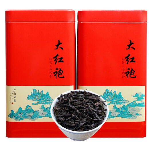 Yixin Yipin 2025 Té nuevo Dahongpao Té Fuerte Strong Fabor Wuyishan Rock Tea Oolong Tea Cinnamon Bulk Regalo Regalo 500G
