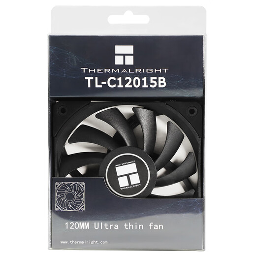 Limin ThermalRightTl-C12015 / B Félière de refroidissement du châssis 12cm 1500/1800 VIXE 15 mm Féline mince de hauteur 4pin PWM S-FDB V2 POURTIC TL-C12015B [1800 ROTATIONS]