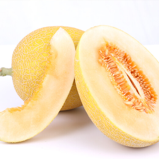 
Jingxiansheng Tianshan No. 1 Golden Hami Melon 2 capsules Single fruit 2.8 Jin [Jin equals 0.5 kg] Fresh fruit Mid-Autumn Festival gift box