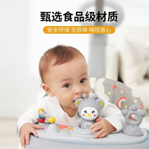 OENY婴儿学步车助步车预防O型腿2025新款多功能约1-3岁宝宝手推防侧翻 【4档高度调节】北欧灰升级款 多功能学步助步周岁生日礼物