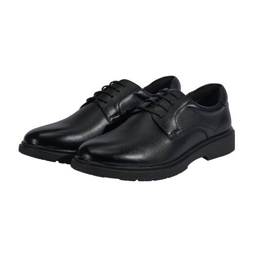 Jd.com zapatos de cuero para hombres lace-up brillo derby doe capa de la capa de vaca zapatos formales zapatos de boda casuales zapatos negros 43