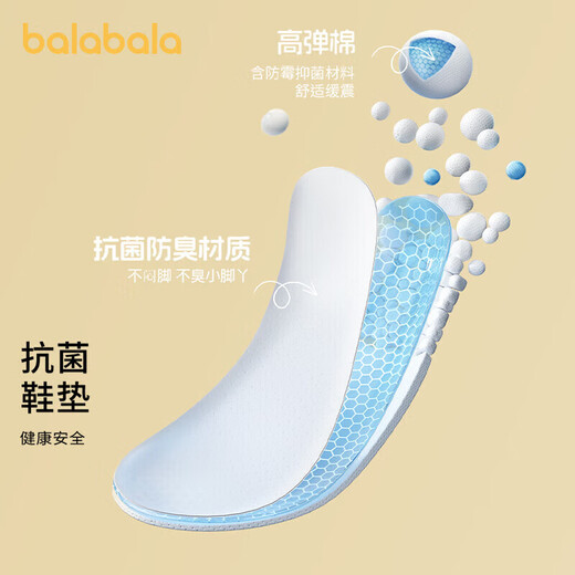 
Balabala baby toddler shoes baby shoes boy shoes girls spring and autumn 2024 new Velcro breathable 208124144215