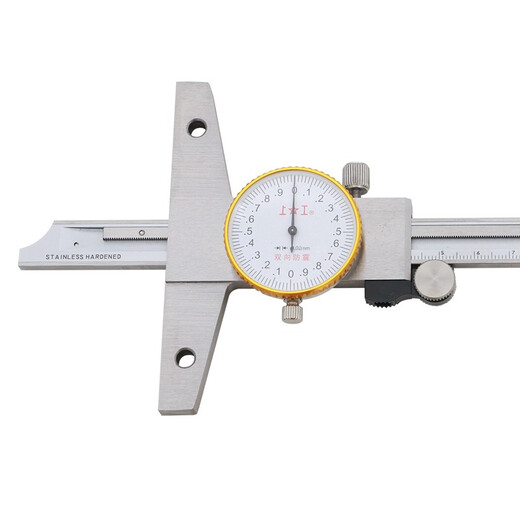 Shanggong Depth Caliper with Table 0-150mm Graduation Value 0.02 Stainless Steel Depth Gauge Vernier Caliper High Precision