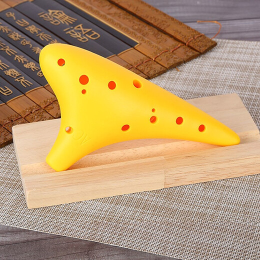 HAMDUN Ocarina 12-hole AC resin pink plastic wind instrument alto C key beginner entry teaching instrument plastic bakelite school-specific flute