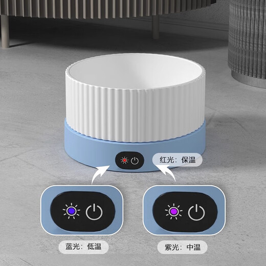 Guazhoumu Constant Temperature Cat Water Dispenser Yogurt Machine Winter Heated Canned Drinking Bowl Ceramic Insulated Water Feeding Drinking Fountain Pet Roman Bowl 450ml + Three-speed Adjustable (Pink)