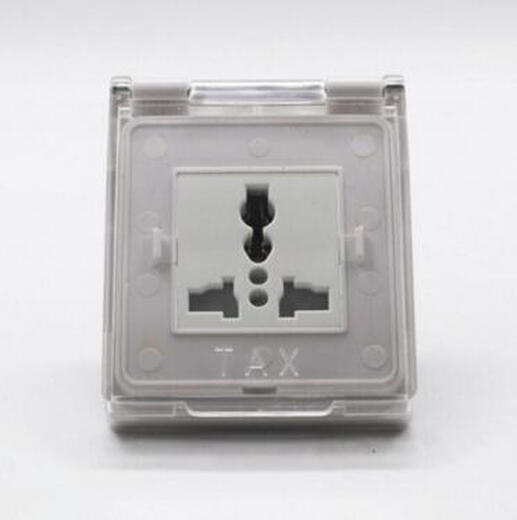 Customized 75-type waterproof socket, fume hood socket, reagent rack socket, small waterproof socket, laboratory socket, 75-type 3-hole 10A (transparent cover)