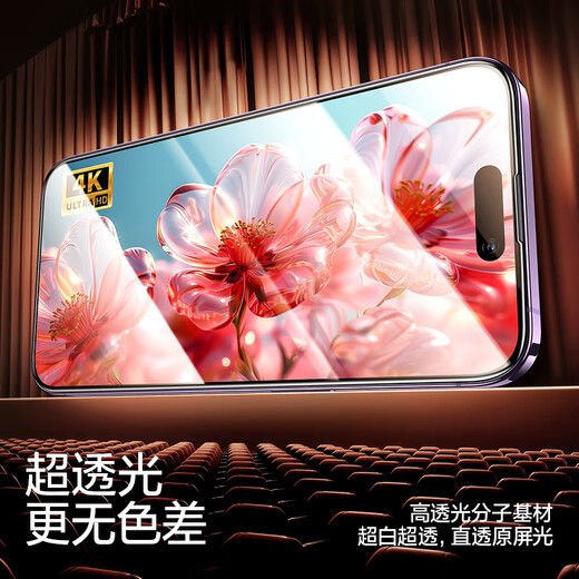 闪魔 适用苹果钢化膜iphone手机膜高清抗指纹防爆防摔保护膜 【加强版】2片+神器 苹果iPhone14/iphone13/13Pro