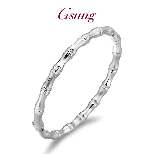 GsunG platinum bracelet for women PT950 bamboo new platinum bracelet for women high fashion bracelet PT950 bracelet about 16 grams customized