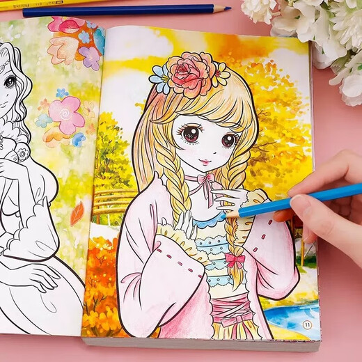 Livres de coloriage de princesse, 6 volumes, livres de dessin pour enfants, dessins des élèves de l'école primaire, livres de peinture, outils de filles, graffiti