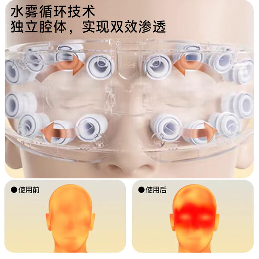 PGG eye massage instrument eye moisturizing eye protection instrument steam hot eye mask Father's Day gift E4pro elegant purple