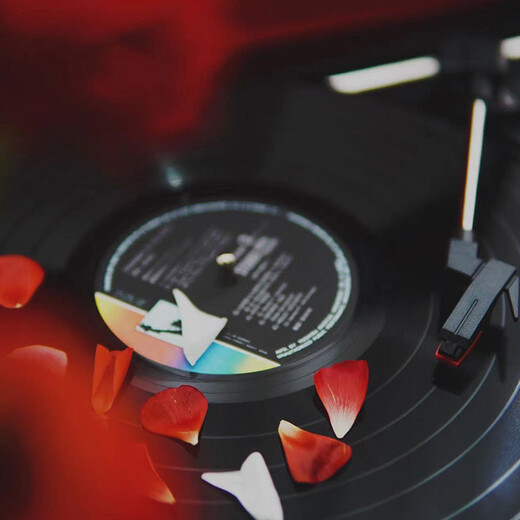 ARKROCKET Curiosity series retro Bluetooth vinyl record player suitcase audio gramophone vinyl record player American home black red