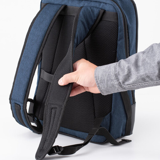 SANWA SUPPLY Small lightweight backpack for men, computer bag for women, business backpack, commuter laptop bag, fashionable college student bag, black, patented appearance, daily commuting, 13.3 inches, lightweight 590 grams