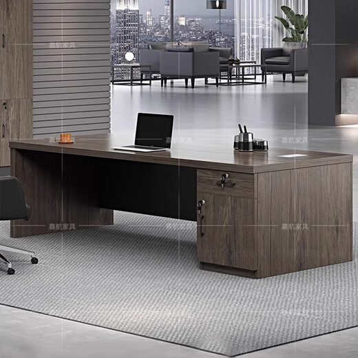 Jiahang Boss Desk Simple Modern President Desk Office Executive Desk Manager Supervisor Desk Single Desk LBZ-A39