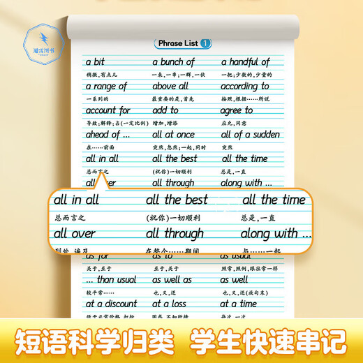华夏万卷衡水体英语字帖初中高中生专用练字帖高考满分作文英语单词描红练习本短语26个英文字母练字帖书写练 【高中】1300短语+3500词+满分作文