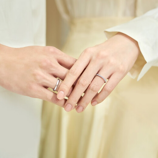PROMESSA platinum ring Xingyu series couple ring female model 95031R 11 circles