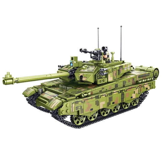 LE High Compatible 2024 Nuevos bloques de construcción para niños y niños Tank de alta dificultad para el tanque armado Rompecabezas de regalo de regalos/tanque de zanja 99A/6 personas regaladas