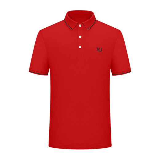 Goldlion gy short-sleeved polo summer comfortable and cool lapel polo shirt TSF0048-ND151 red M00