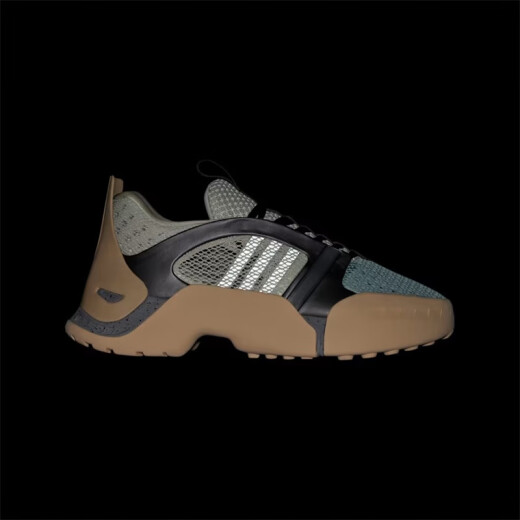 阿迪达斯 （adidas）男鞋Kouza 张鼎云联名三叶草经典复古休闲厚底减震男子运动老爹鞋 浅灰棕JI3893 40